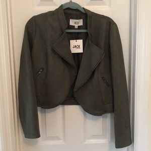 Jack by BB Dakota green suede jacket, size M
